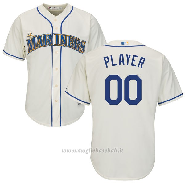 Maglia Seattle Mariners Personalizzate Bianco2